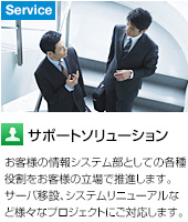 サポートソリューション | 説明文が入ります